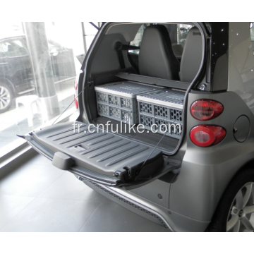 Boîte de rangement d&#39;épicerie en plastique avec couvercle pour voiture